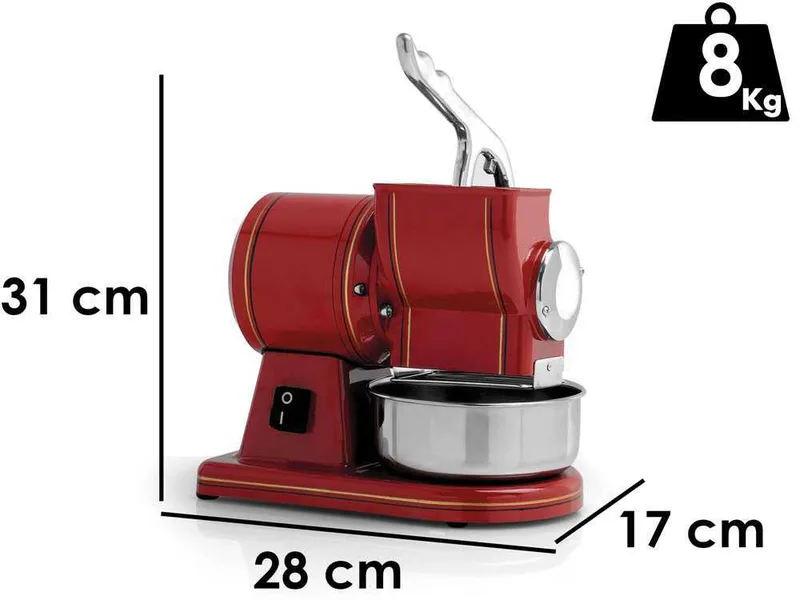 Fama mignon gm retró - Râpe électrique professionnelle - Corps en aluminium vernis - 0.5 CV