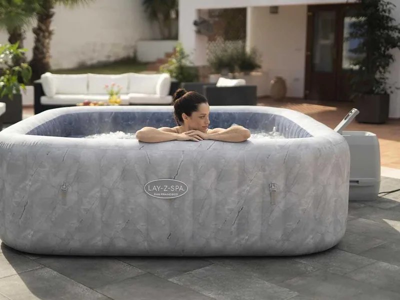 Bestway Lay-Z-Spa San Francisco HydroJet 6001Q - 230x230x71 cm - Spa gonflable à hydromassage