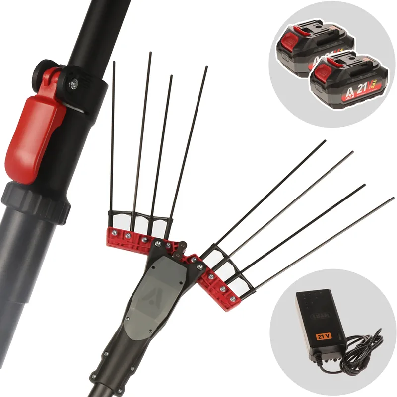 Lisam Imola GP - Peigne vibreur électrique à batterie 2x 21 V 5 Ah - Perche télescopique de 235 à 330 cm