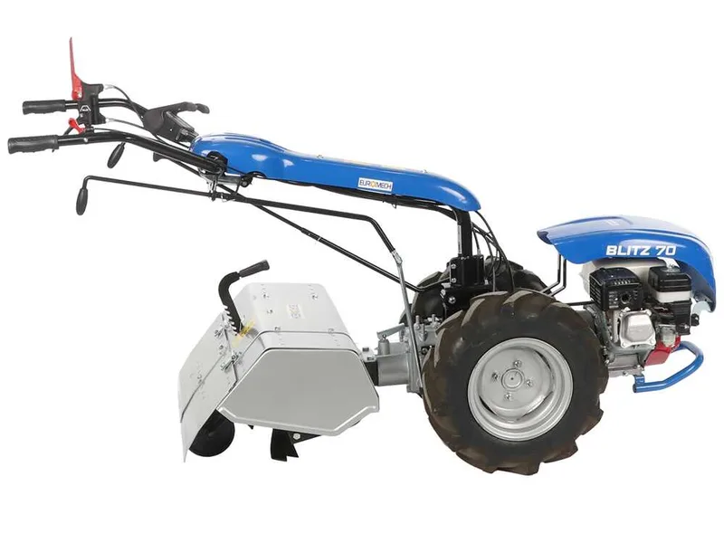 EuroMech BLITZ 70 - Motoculteur à essence - Moteur Honda GX200 - 6,5 CV