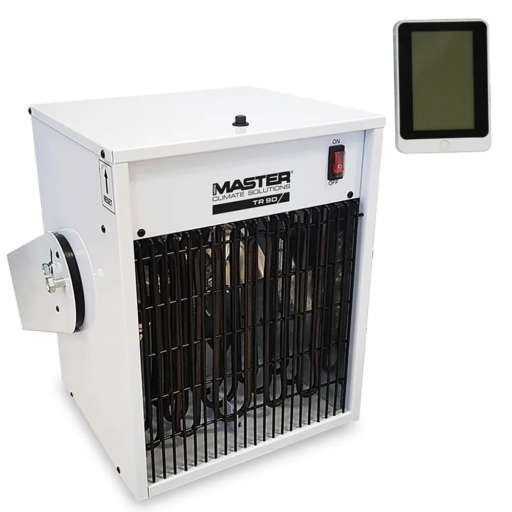 Master TR 9D - Générateur d'air chaud électrique avec ventilateur - 9 kW - Unité de commande à distance