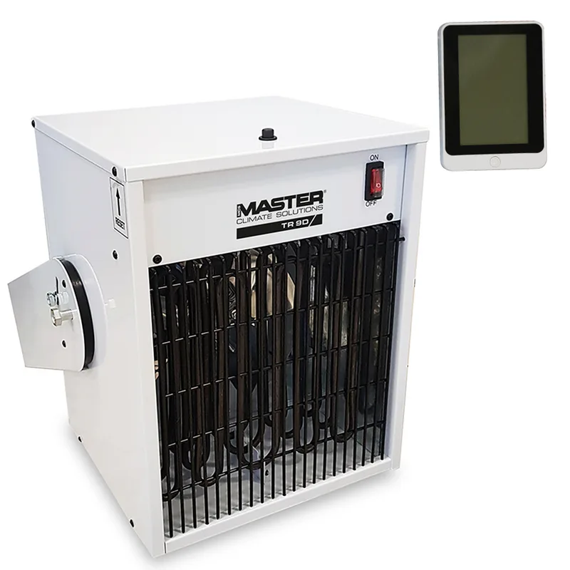 Master TR 9D - Générateur d'air chaud électrique avec ventilateur - 9 kW - Unité de commande à distance