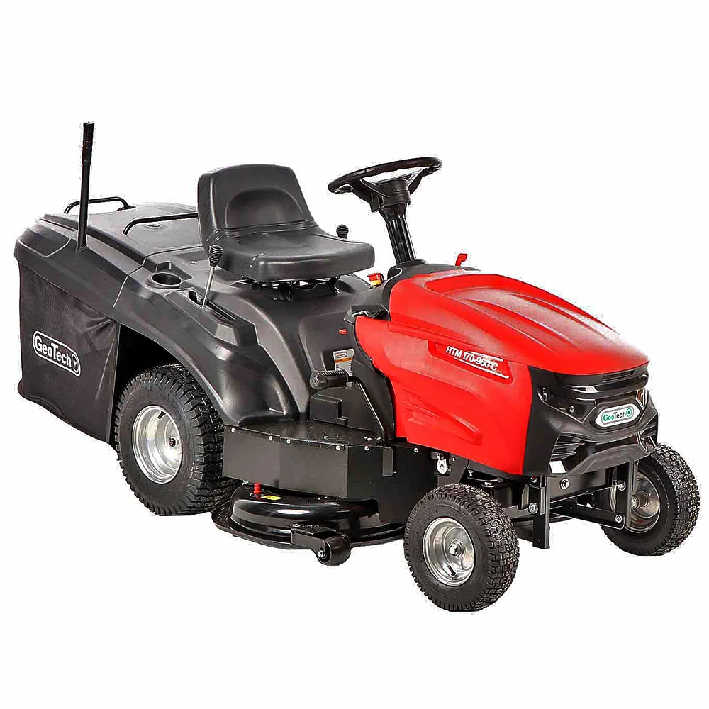 GeoTech RTM 170-960 C - Tracteur tondeuse - Boîte mécanique - Bac de ramassage
