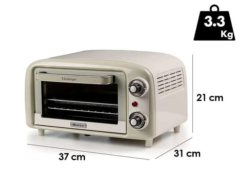 Ariete Vintage Beige - Four électrique statique - 10 L 800 W