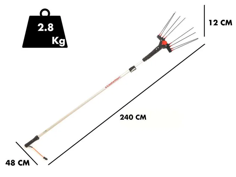 Castellari Vertigo L 30V - Peigne vibreur électrique à batterie 240 - 320 cm