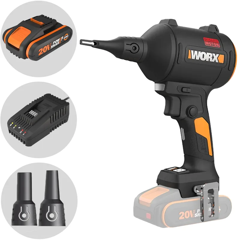 Worx Nitro WX099 - Souffleur de poussière portable à batterie - 20 V / 2 Ah