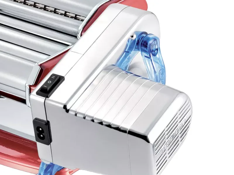 Imperia Electric iPasta Metallica Classica Rouge - Laminoir - Machine à pâtes Électrique