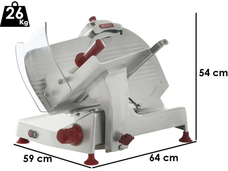 Berkel Pro Line XS30 Silver - Trancheuse avec lame en acier chromé de 300 mm