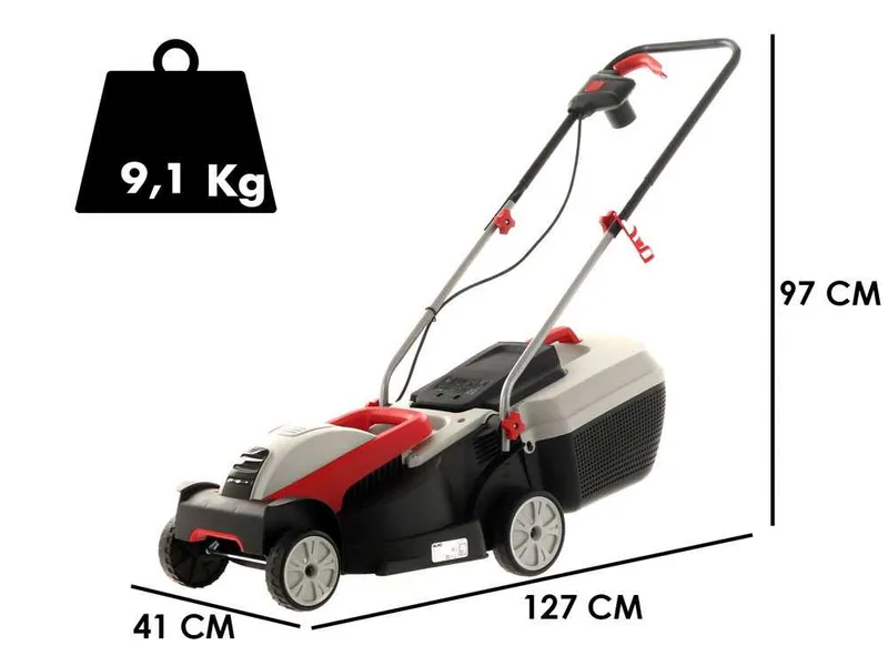 AL-KO Classic 3.82 SE - Tondeuse à gazon électrique - 1400W - Coupe de 38 cm