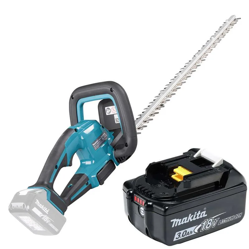 MAKITA DUH606RF - Taille-haie électrique à batterie 18V/3Ah - Lame de 60 cm