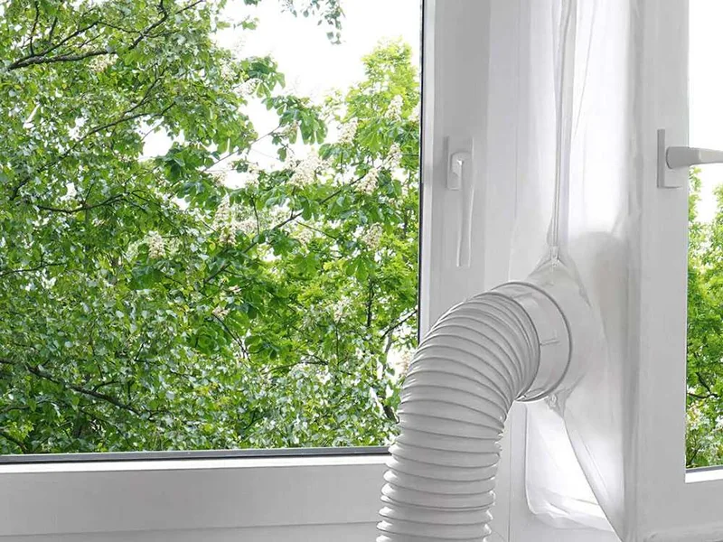 ZEPHIR – Kit d’étanchéité universel pour climatiseur mobile – 4 m – 4 fermetures éclair