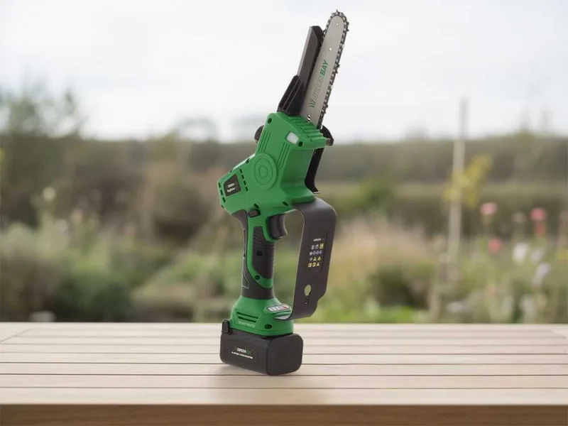 GreenBay TopSaw 6C - Élagueuse électrique à batterie - 2 batteries de 16,8 V - 2 Ah