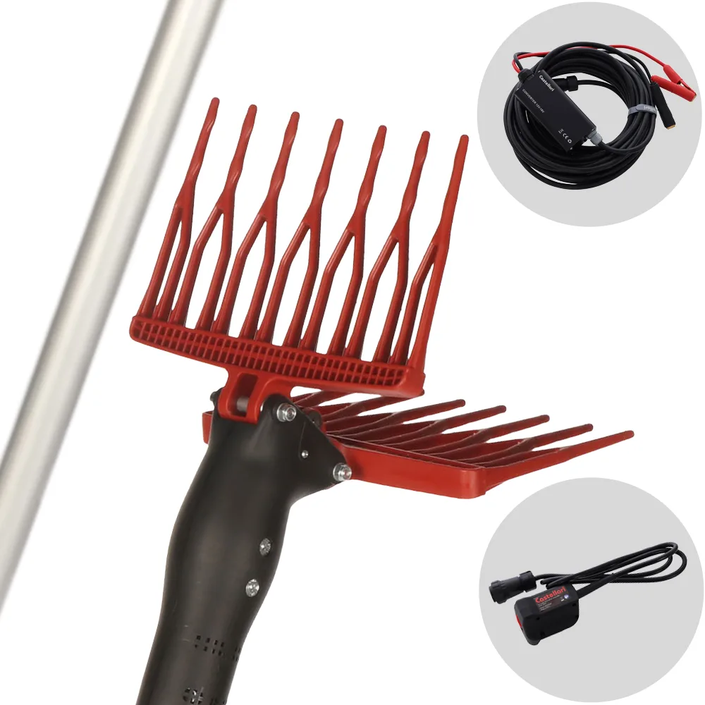 Castellari Olivance EP L 18 12 V - Peigne vibreur pour olives à batterie de type automobile avec câble inclus - Perche télescopique de 220 à 300 cm