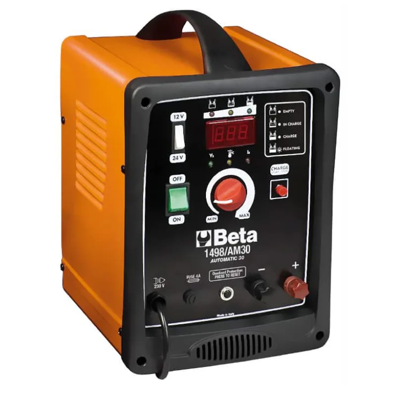 Beta 1498/AM30 - Chargeur et mainteneur de charge automatique portable - 12/24 V - Monophasé