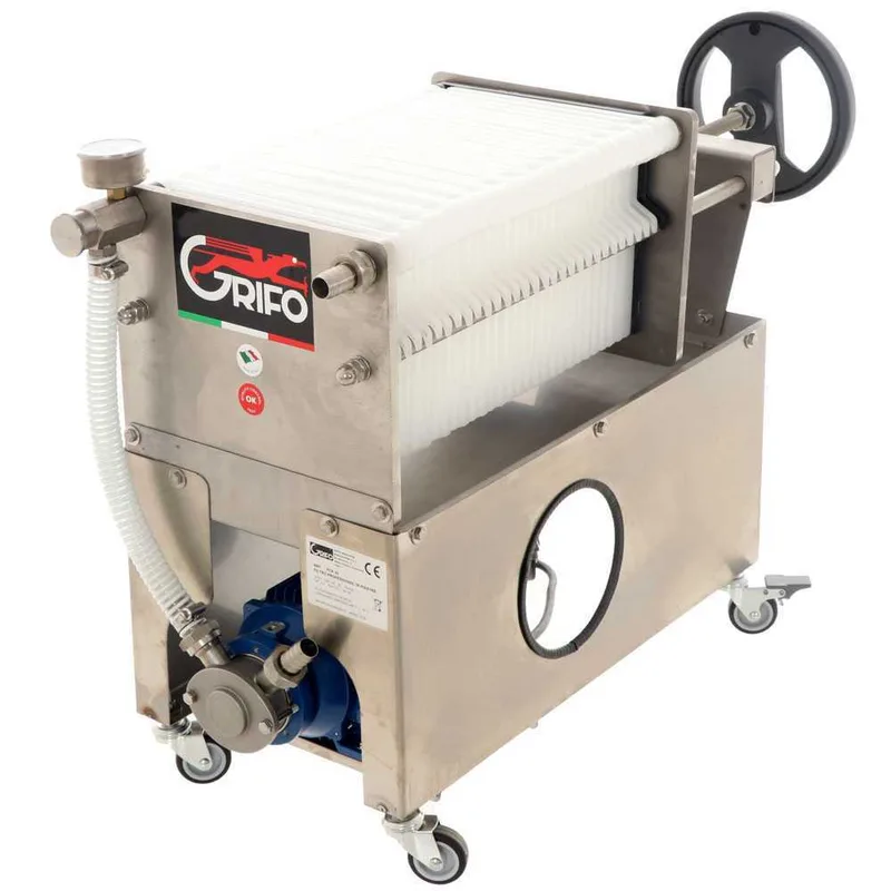 Grifo Professional FCP30-Olio - Filtre à plaques pour huile sur chariot - Pompe INOX