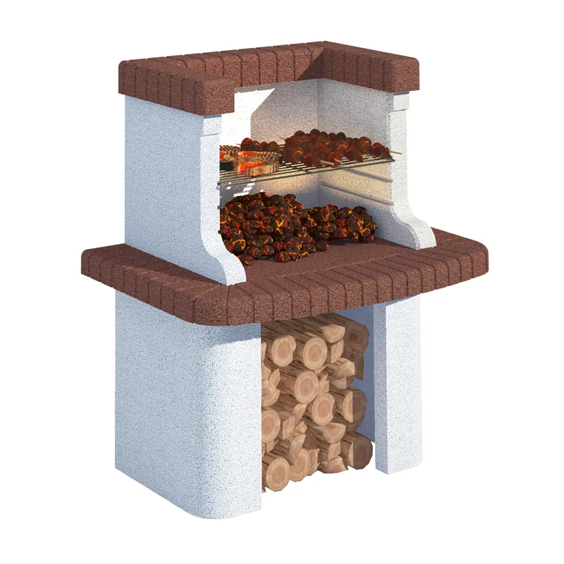 Linea VZ Gavi - Barbecue à bois et charbon en maçonnerie