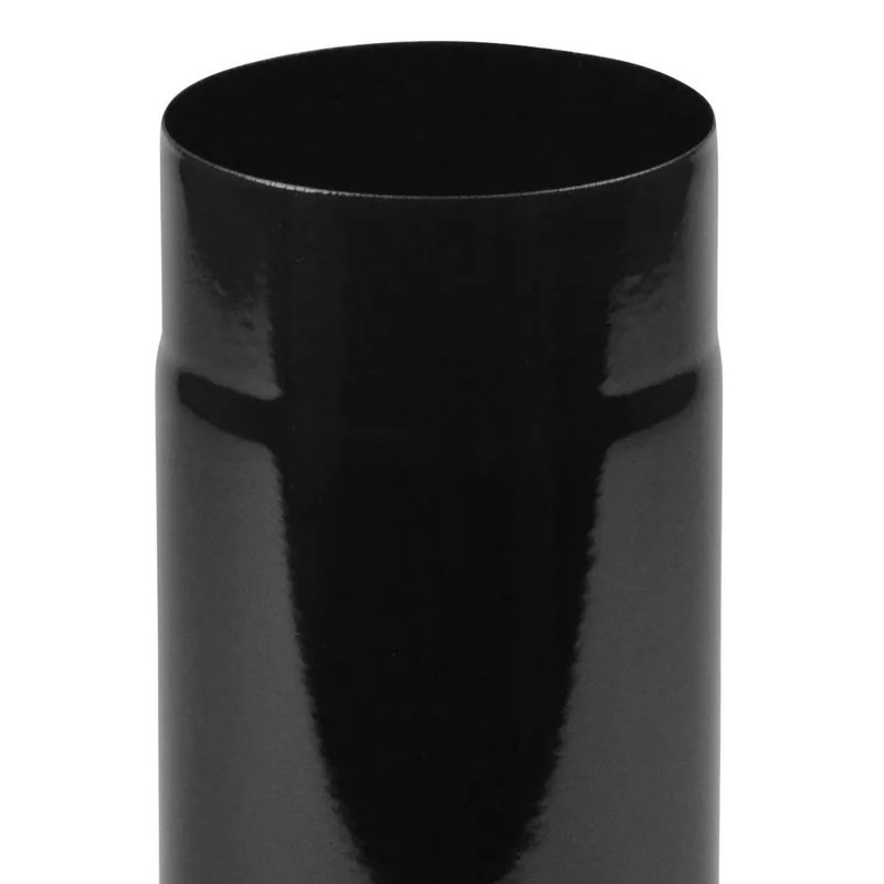 Tuyau de fumée / Tuyau de poêle émaillé 130mm - 250mm Noir