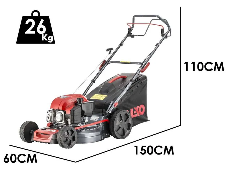 Al-Ko Easy 4.66 SP-D - Tondeuse à gazon thermique tractée - 4 en 1 - Moteur AL-KO Tech 6500 de 149 cm³