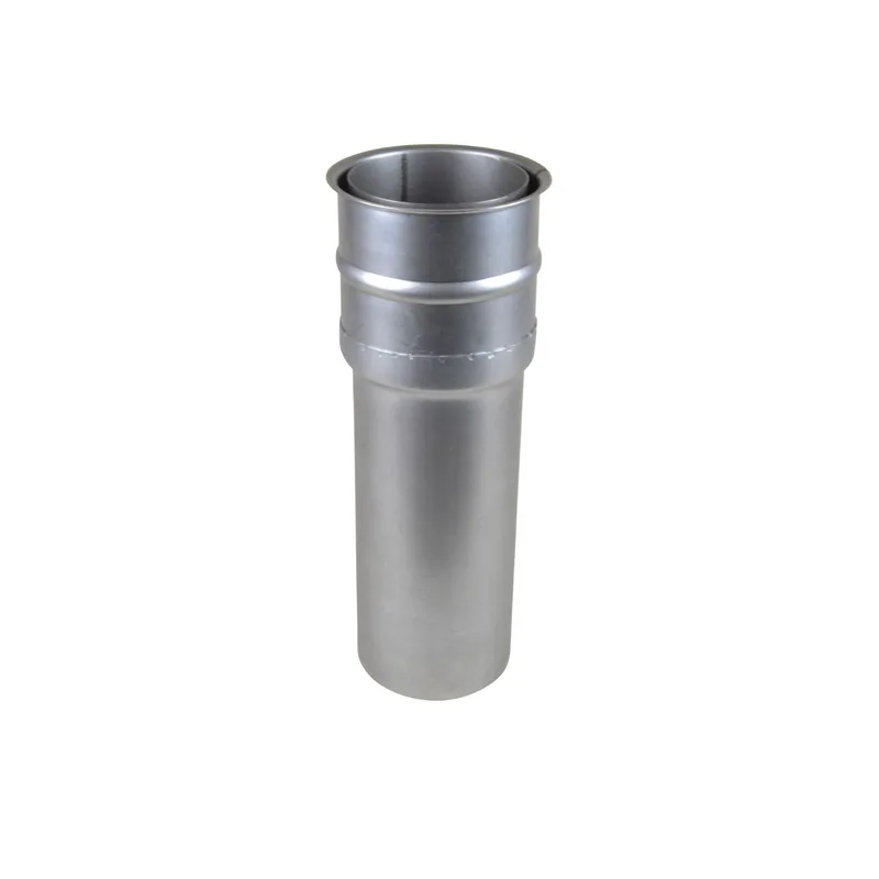 Raik Tuyau de fumée / Tuyau de poêle 130 mm - Doublure double paroi avec extension 400 mm non revêtue