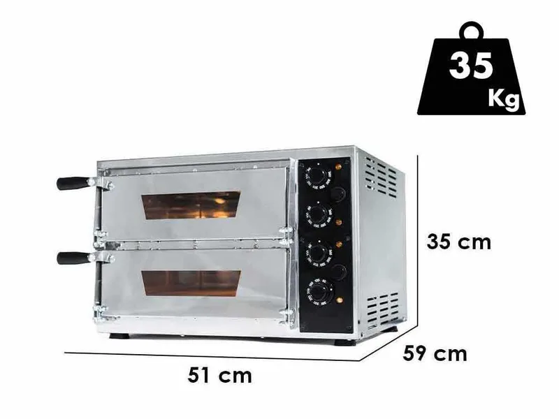 Effeuno EFFE 11 - Four à pizza électrique - Double chambre