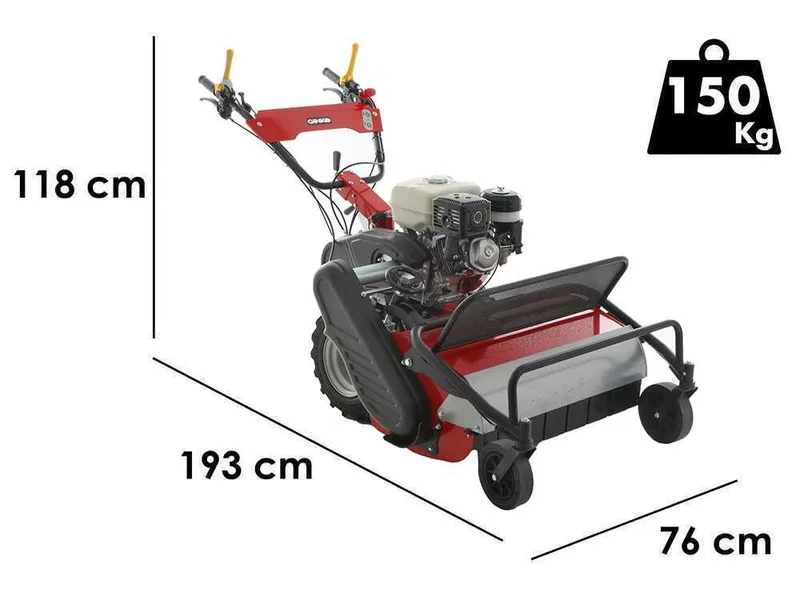 Ginko TT690 - Tondeuse débroussailleuse professionnelle à couteaux - Moteur Honda GX270