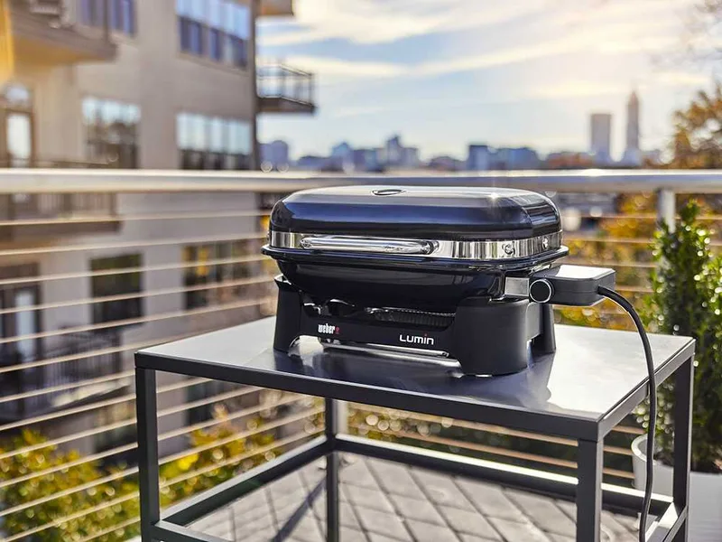 Weber Lumin Compact Black - Barbecue électrique portable