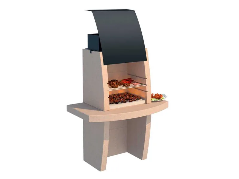 Linea VZ Formentera - Barbecue à bois et charbon en maçonnerie