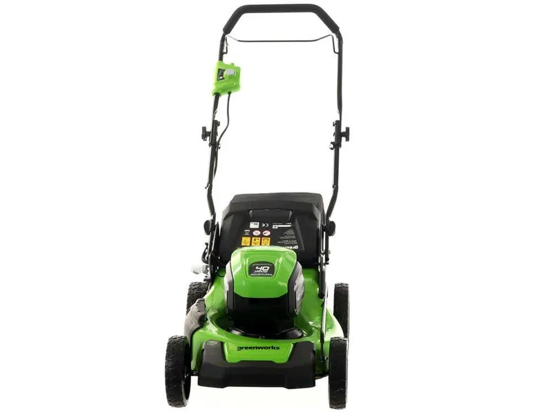 Greenworks GD40LM46HPK4 - Tondeuse à gazon électrique à batterie 40V/4Ah - Coupe 46 cm