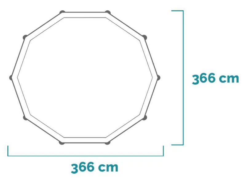 Intex Prisma Frame 26712NP - Ø366x76 cm - Piscine Ronde + Épurateur à cartouche
