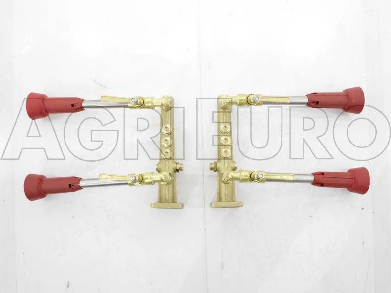Colonnes de pulvérisation porte-buses en laiton 2+2 pour traitements phytosanitaires