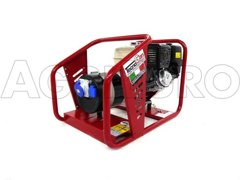 TecnoGen H8000 - Groupe électrogène 5.8 KW monophasé - Honda GX 390 - alternateur italien