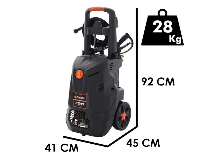 Comet K 200 10/150 M Classic - Nettoyeur haute pression professionnel à eau froide - Pression maximale 150 bars - 600 L/h