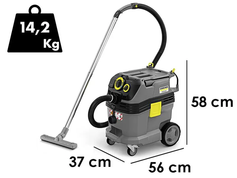 Karcher Pro NT 30/1 Tact Te Basic M - Aspirateur eau et poussières - bac de collecte 30 L - 1380 W