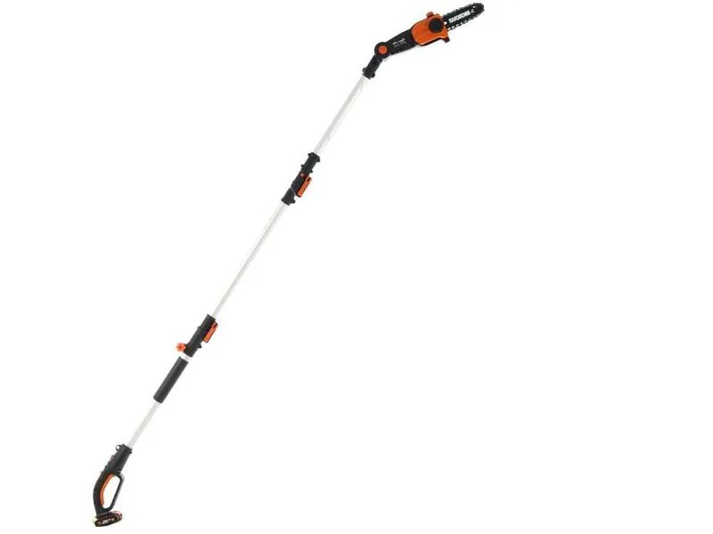 Perche élagueuse à batterie - Perche télescopique Worx WG349E.9 - 20V - prolongeable jusqu'à 1.8-2.3 m - perche élagueuse seule - sans batterie ni chargeur