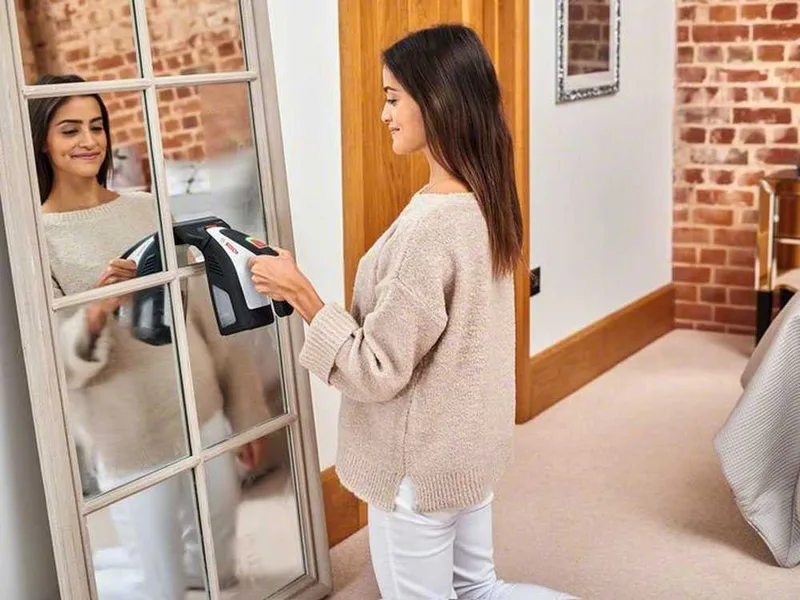 BOSCH GlassVAC Solo Plus - Nettoyeur de vitres électrique à batterie - avec une tête, vaporisateur et chiffon en microfibre