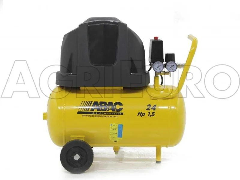 Abac pole position B15 - Compresseur d'air électrique sur chariot - Moteur 1.5 CV - 24 L oilless