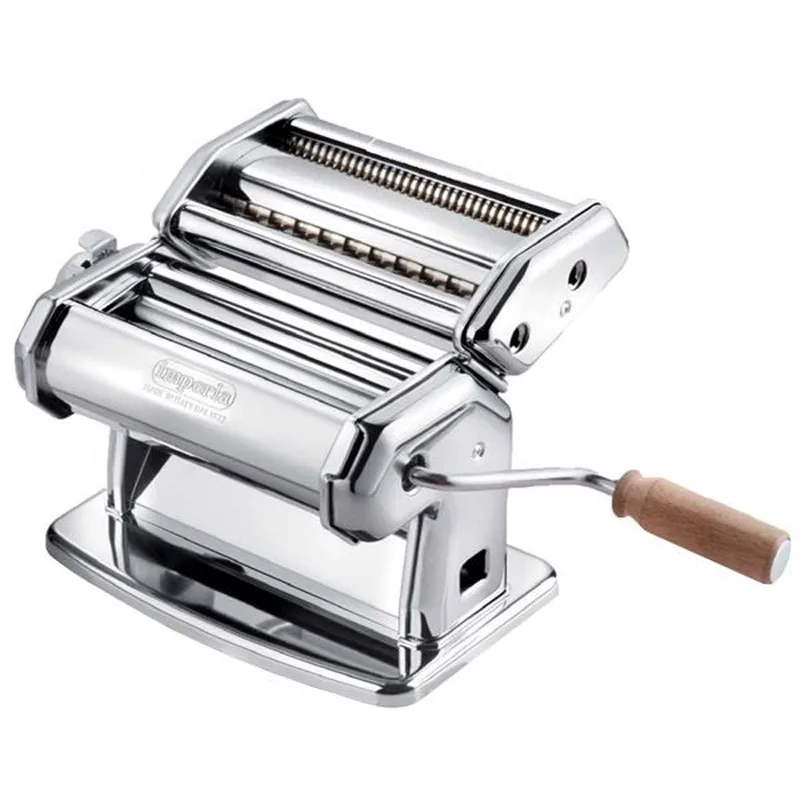 Imperia iPasta T. 6,5/12 mm Classica Ruvida - Laminoir - Machine à pâtes manuelle en INOX