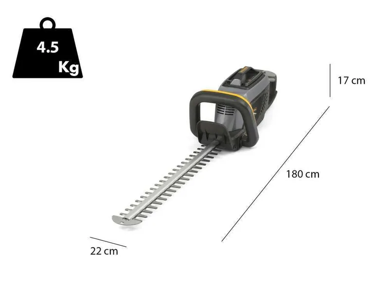 Alpina AHT 48 LI - Taille-haie électrique à batterie lithium 48V/2Ah - Lame de 58 cm