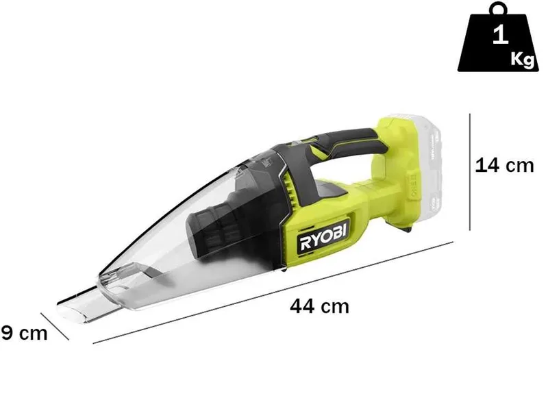 Ryobi RHV18-0 - Ramasse-miettes à batterie - 18V - 2 Ah