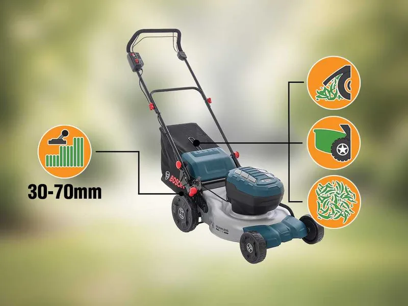 Bosch Professional GRA 18V2-46 SP - Tondeuse à gazon à batterie - Largeur de coupe 46 cm