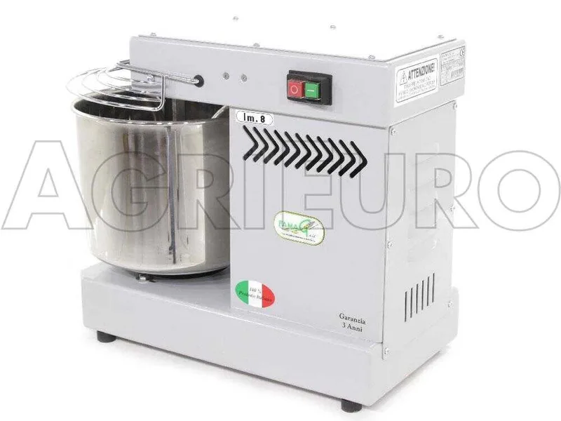 Pétrin à spirale électrique Famag IM 8 avec capacité de pétrissage de 8 KG - Gris