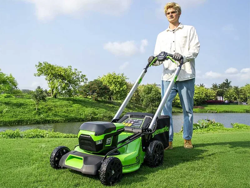 Greenworks GD60LM51SP - Tondeuse à gazon autotractée à batterie