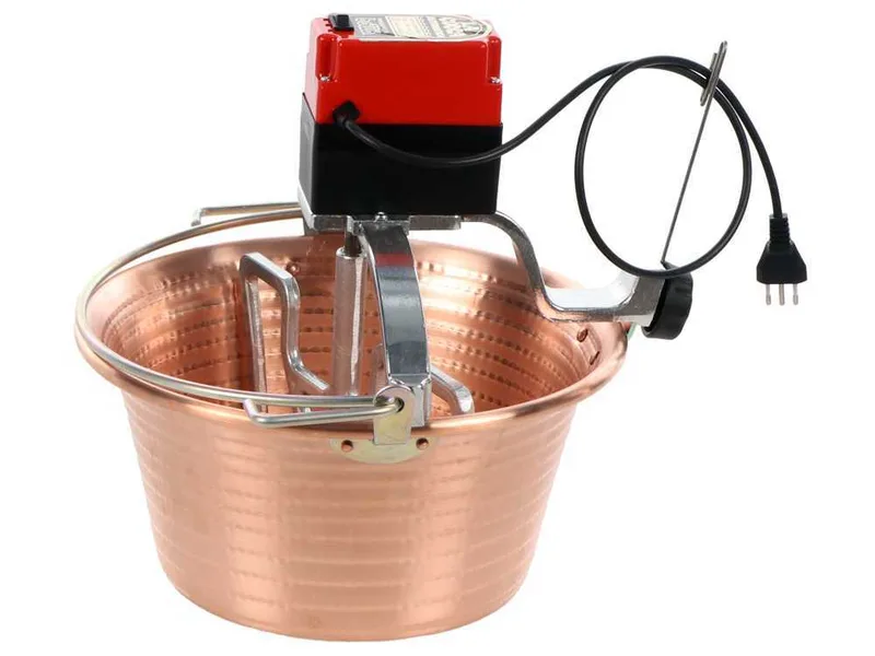 NuovaFac Cuoca Automatica à induction - Chaudron électrique en cuivre martelé - 14L - 30W