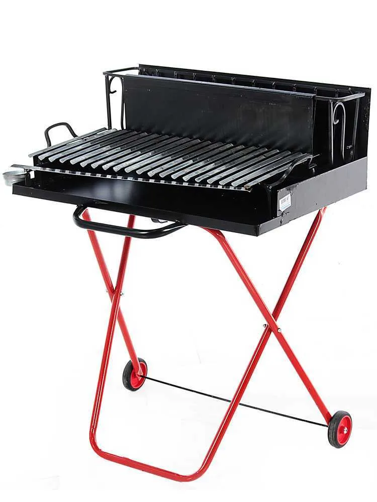 Pegoraro Angelo 214 Medium - Barbecue portable à bois et charbon - Pliant