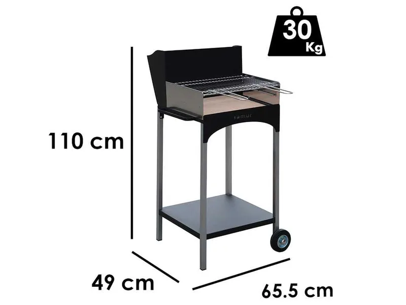 Famur BK 6 ECO - Barbecue à bois et charbon