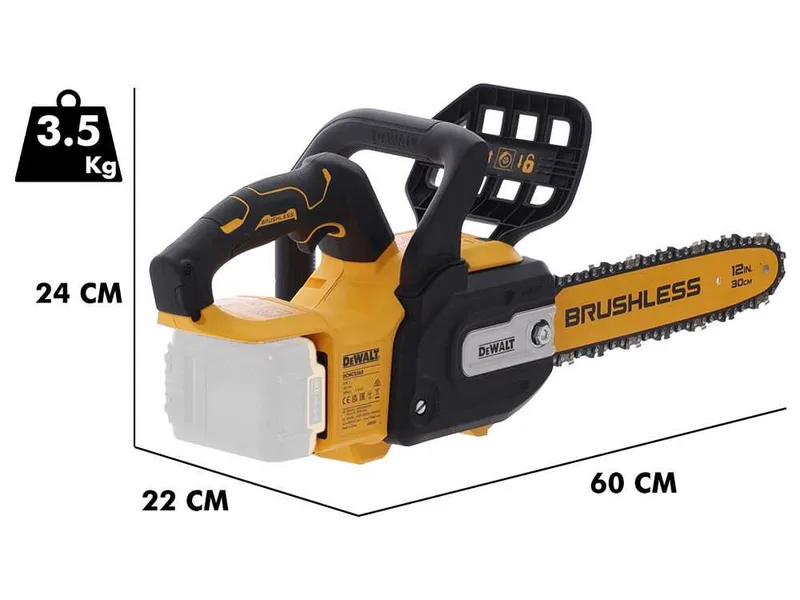 DeWalt DCMCS565N-XJ - Tronçonneuse à batterie compacte - 18 V - Guide de 30 cm