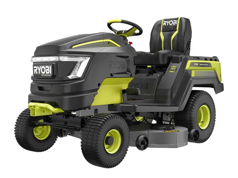 RYOBI RY72TMX117-310 - Tracteur tondeuse à batterie - 72V / 3x10Ah