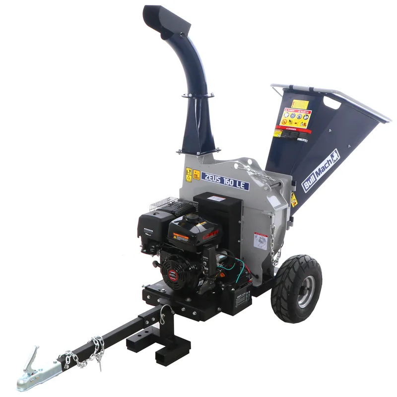 BullMach ZEUS 160 LE - Broyeur à moteur thermique remorquable - Loncin 420cm3 avec démarrage électrique