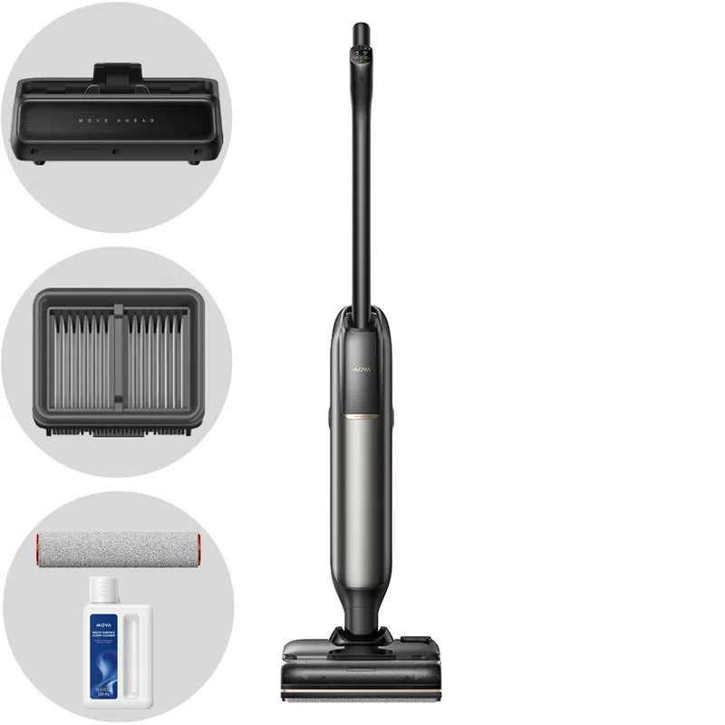 MOVA M50 - Autolaveuse à batterie 3 en 1 : lave, aspire et sèche - 21,6 V 5 Ah