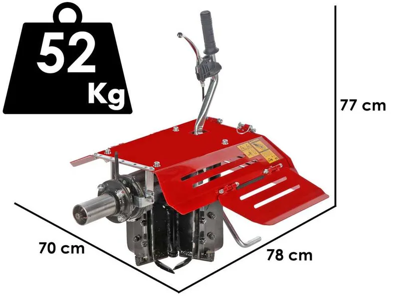 Accessoire charrue rotative bidirectionnelle - pour motoculteur d'au moins 8 CV